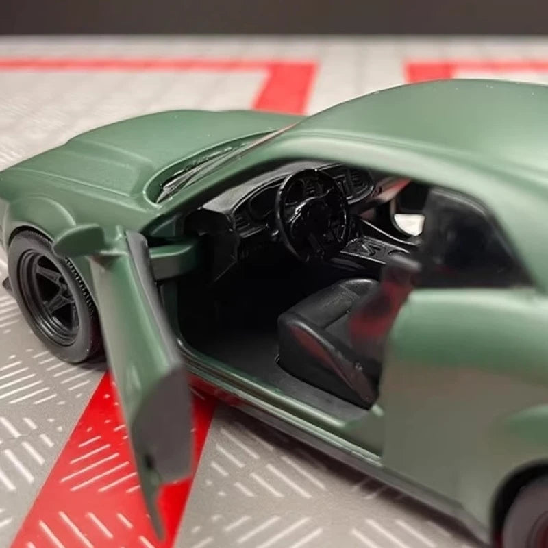 [TOY] 1:36 Dodge 2018 Challenger SRT Demon Green Model Car Die-Cast