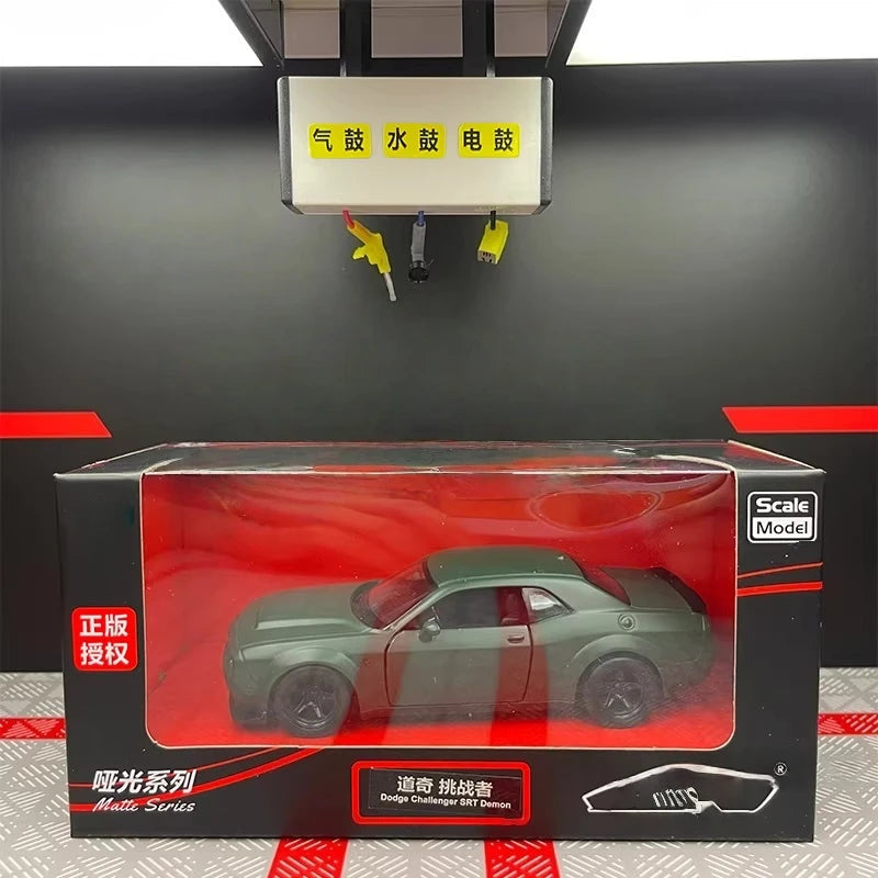 [TOY] 1:36 Dodge 2018 Challenger SRT Demon Green Model Car Die-Cast