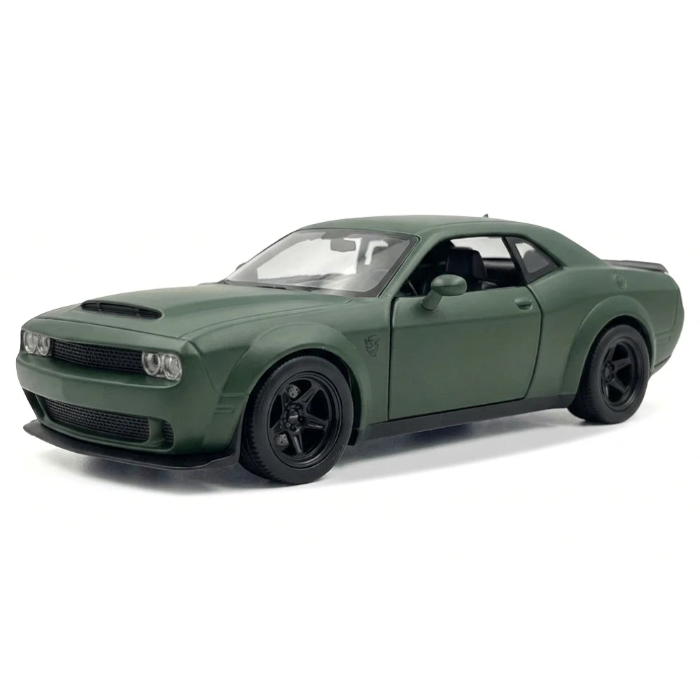 [TOY] 1:36 Dodge 2018 Challenger SRT Demon Green Model Car Die-Cast