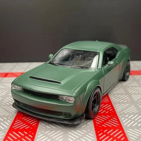 [TOY] 1:36 Dodge 2018 Challenger SRT Demon Green Model Car Die-Cast