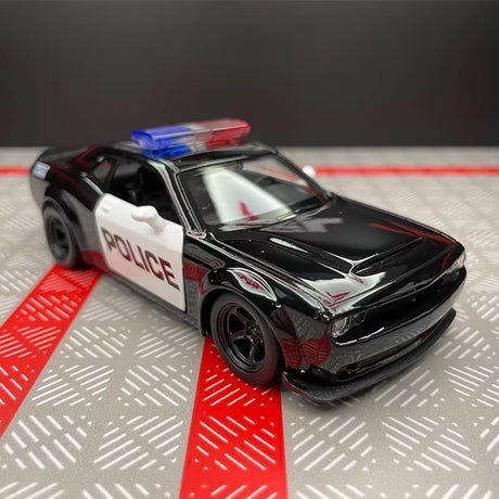 [TOY] 1:36 Dodge 2018 Challenger SRT Demon Police Model Car Die-Cast