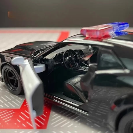 [TOY] 1:36 Dodge 2018 Challenger SRT Demon Police Model Car Die-Cast
