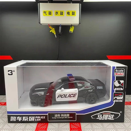 [TOY] 1:36 Dodge 2018 Challenger SRT Demon Police Model Car Die-Cast
