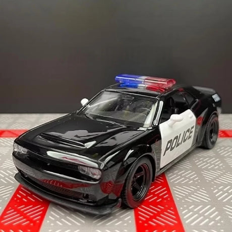 [TOY] 1:36 Dodge 2018 Challenger SRT Demon Police Model Car Die-Cast