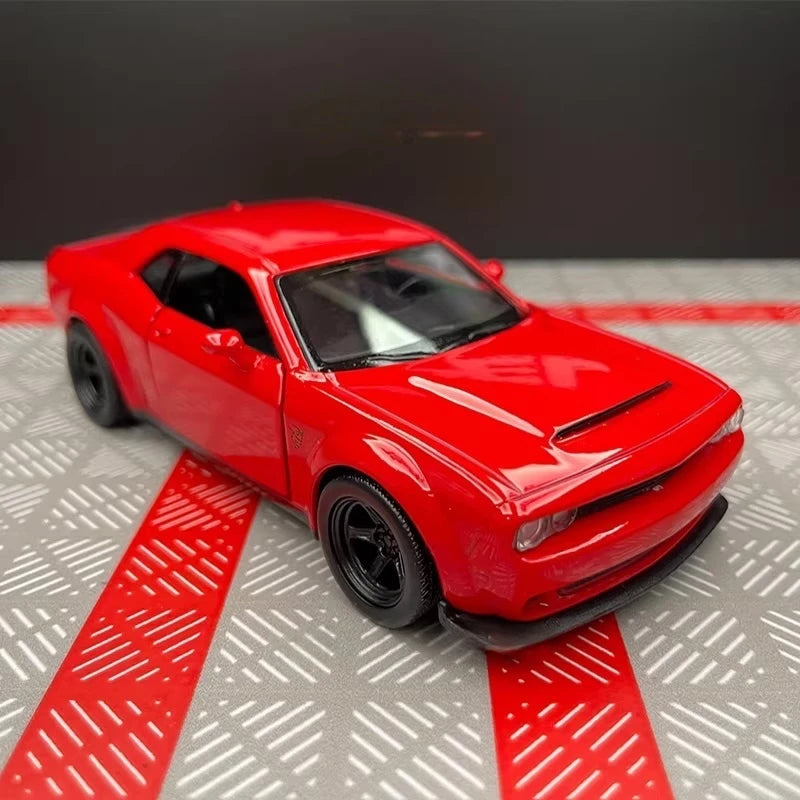 [TOY] 1:36 Dodge 2018 Challenger SRT Demon Red Model Car Die-Cast