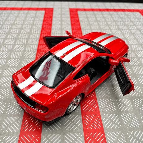 [TOY] 1:36 Ford 2015 Mustang Red Stripe Model Car Die-Cast