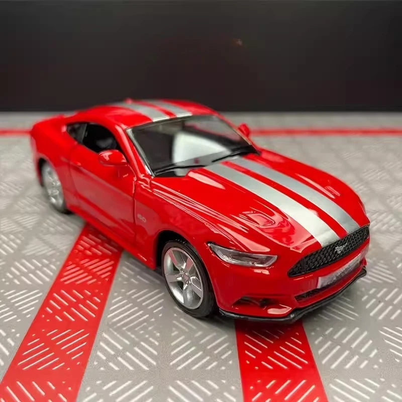[TOY] 1:36 Ford 2015 Mustang Red Stripe Model Car Die-Cast