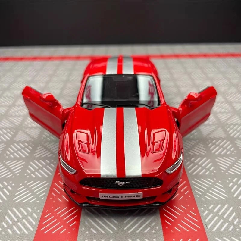 [TOY] 1:36 Ford 2015 Mustang Red Stripe Model Car Die-Cast