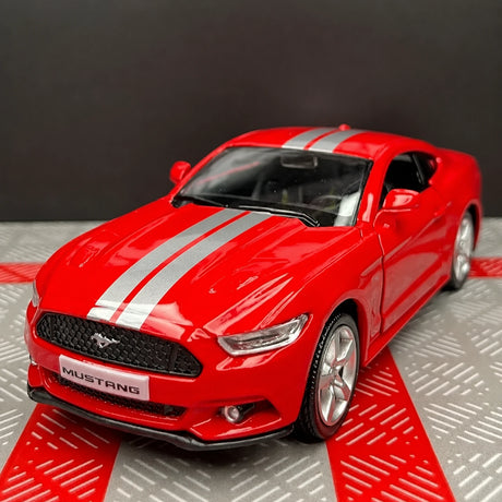 [TOY] 1:36 Ford 2015 Mustang Red Stripe Model Car Die-Cast