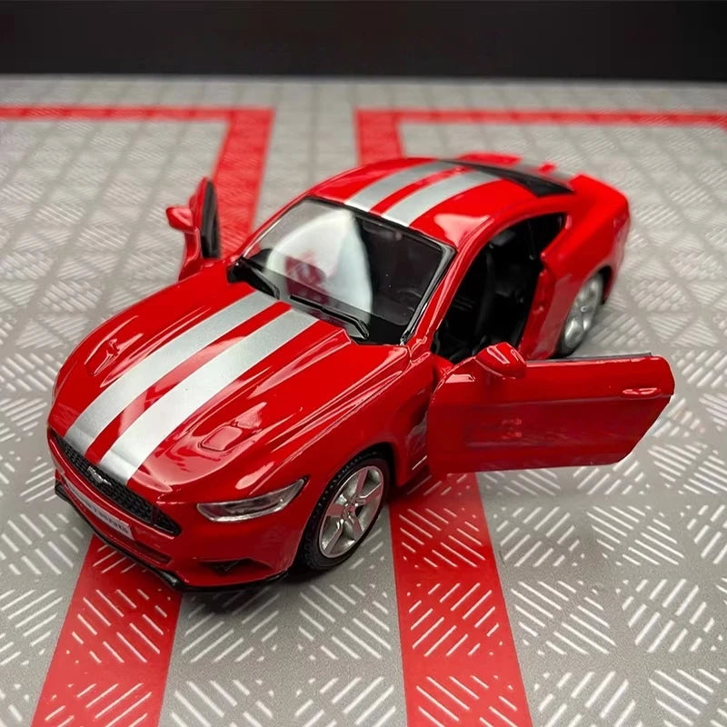 [TOY] 1:36 Ford 2015 Mustang Red Stripe Model Car Die-Cast