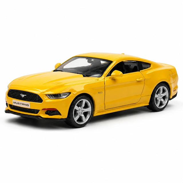 [TOY] 1:36 Ford 2015 Mustang Yellow Model Car Die-Cast