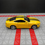 [TOY] 1:36 Ford 2015 Mustang Yellow Stripe Model Car Die-Cast