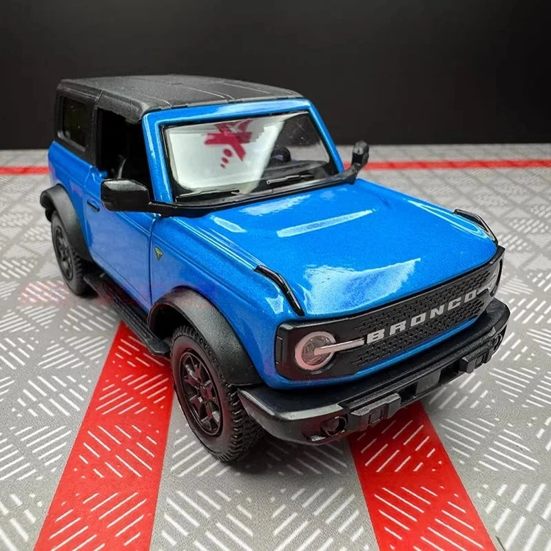 [TOY] 1:36 Ford 2021 Bronco Blue Model Car Die-Cast