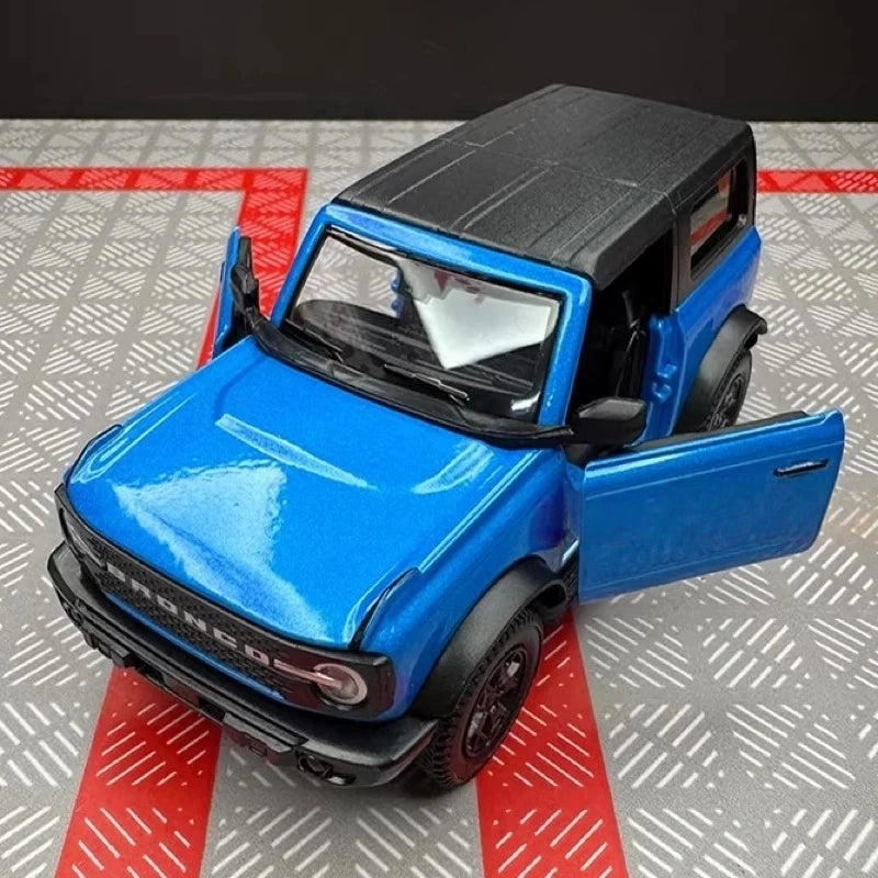 [TOY] 1:36 Ford 2021 Bronco Blue Model Car Die-Cast