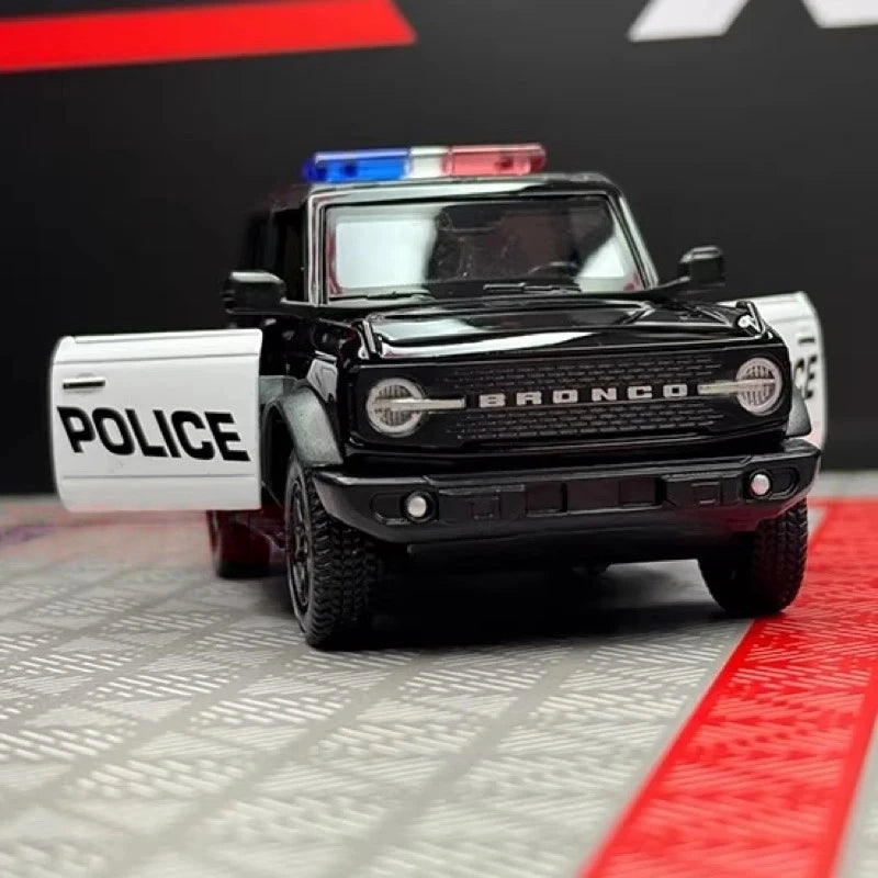 [TOY] 1:36 Ford 2021 Bronco Police Model Car Die-Cast