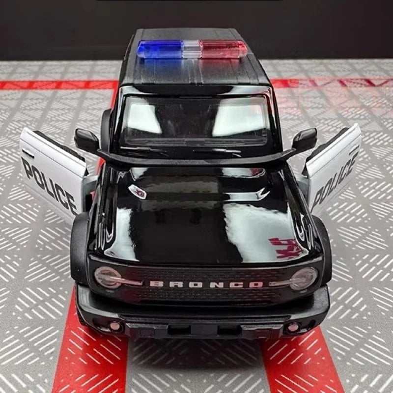 [TOY] 1:36 Ford 2021 Bronco Police Model Car Die-Cast