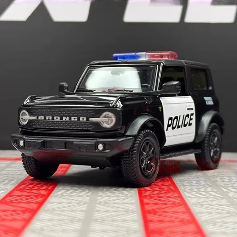 [TOY] 1:36 Ford 2021 Bronco Police Model Car Die-Cast