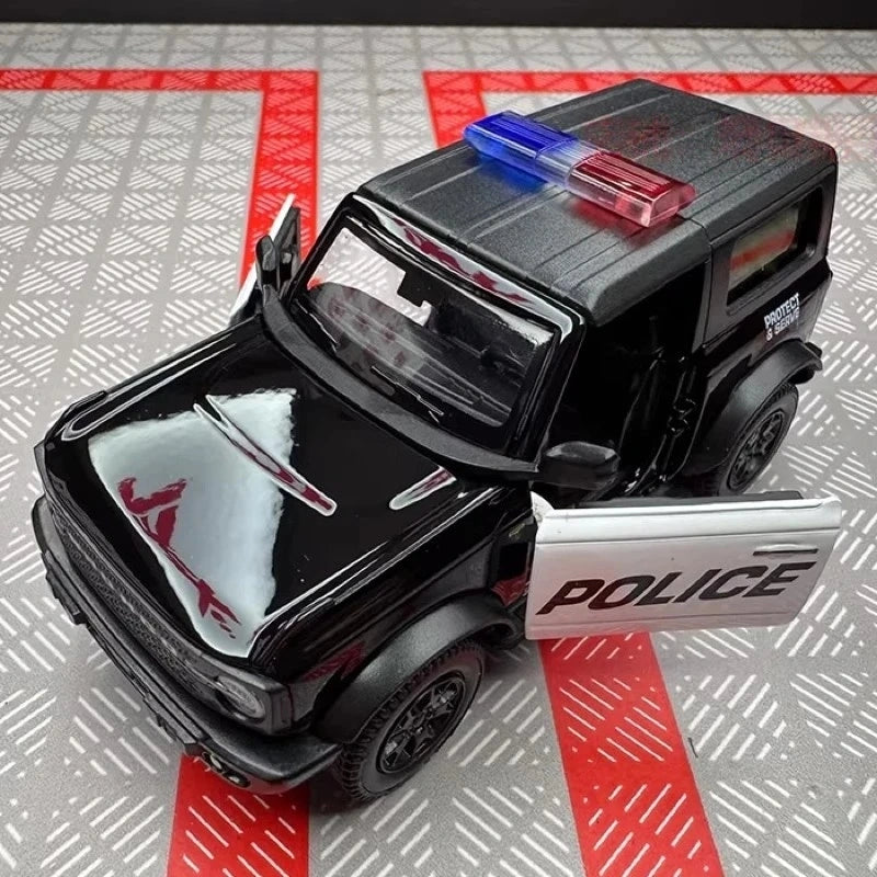 [TOY] 1:36 Ford 2021 Bronco Police Model Car Die-Cast
