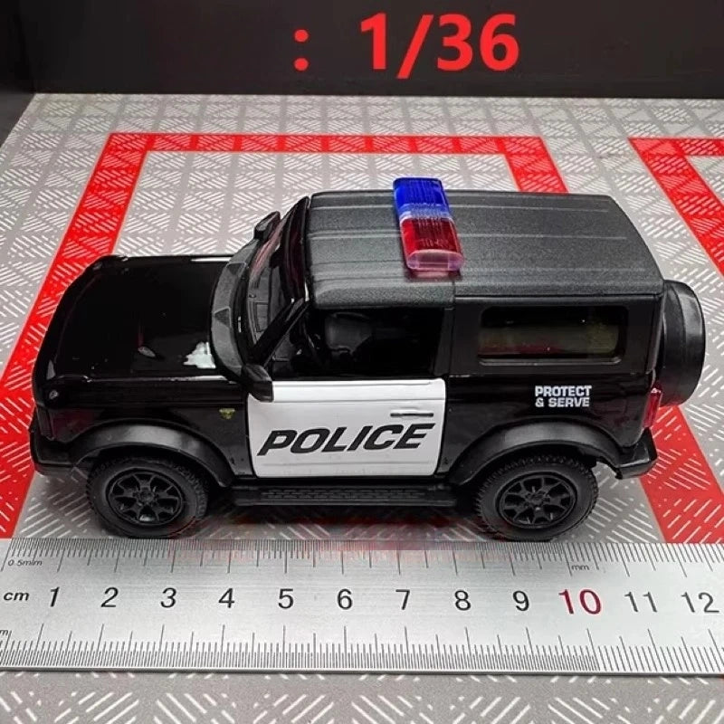 [TOY] 1:36 Ford 2021 Bronco Police Model Car Die-Cast