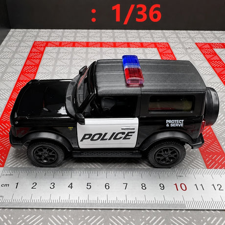 [TOY] 1:36 Ford 2021 Bronco Police Model Car Die-Cast