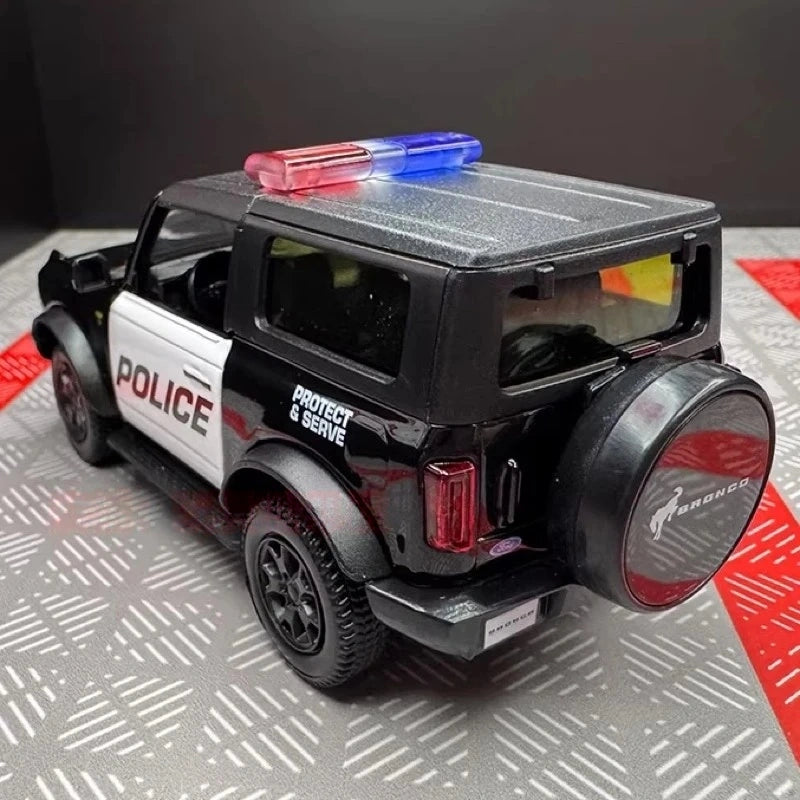 [TOY] 1:36 Ford 2021 Bronco Police Model Car Die-Cast