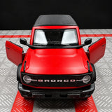 Ford 2021 Bronco أحمر 1:36 – نموذج عرض معدني مصبوب