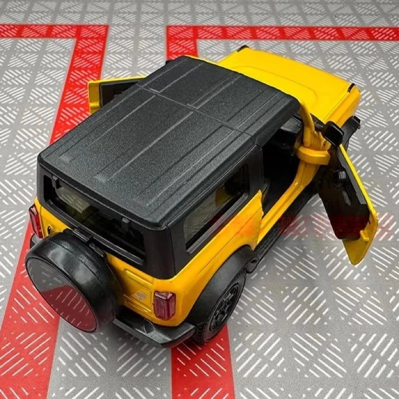 [TOY] 1:36 Ford 2021 Bronco Yellow Model Car Die-Cast