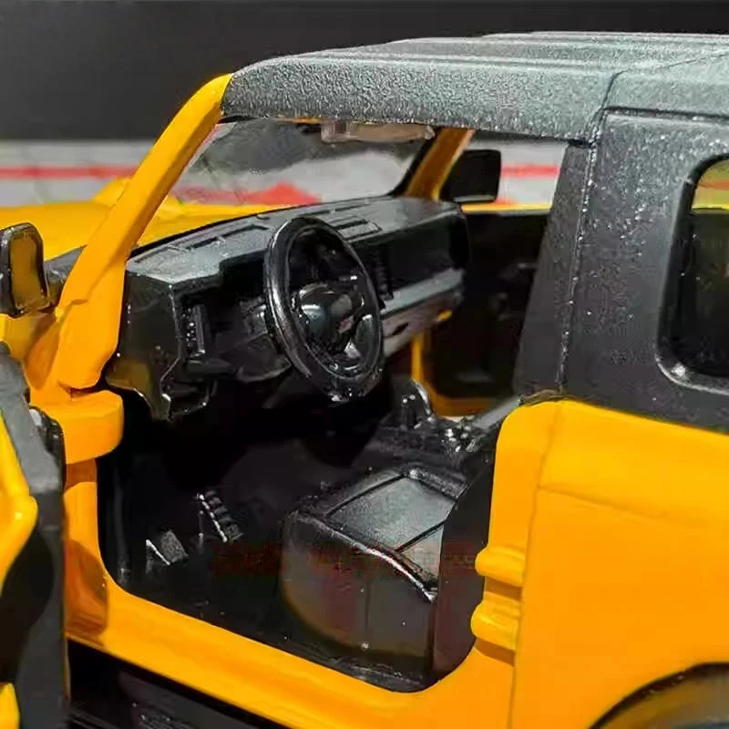 [TOY] 1:36 Ford 2021 Bronco Yellow Model Car Die-Cast