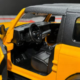 [TOY] 1:36 Ford 2021 Bronco Yellow Model Car Die-Cast