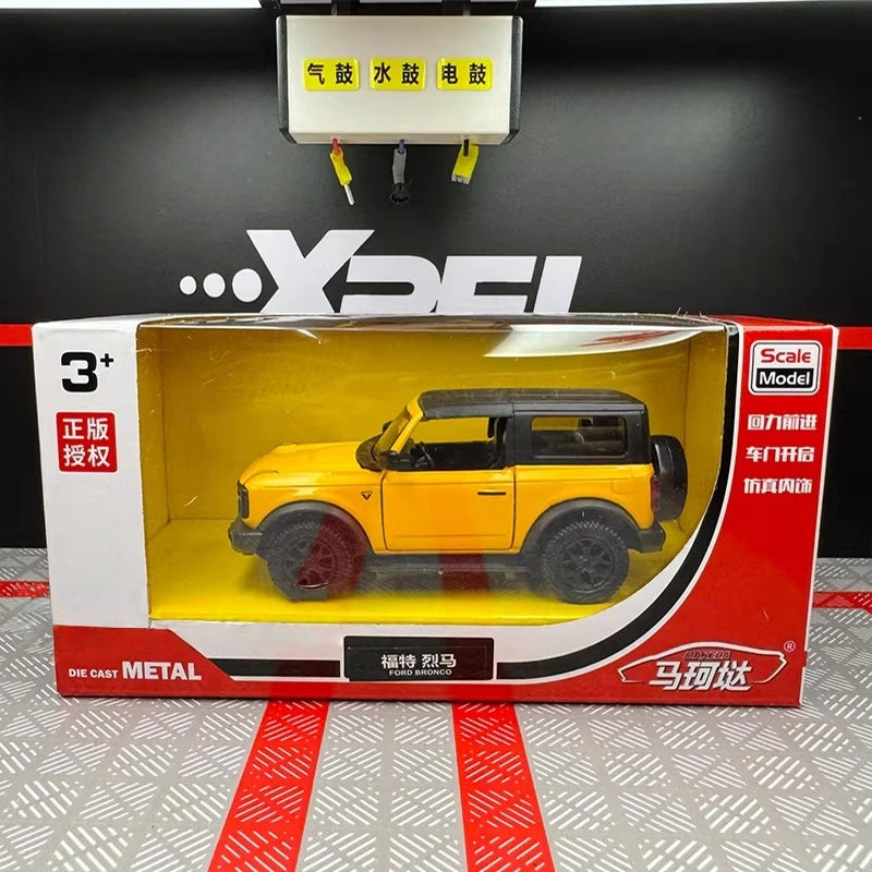 [TOY] 1:36 Ford 2021 Bronco Yellow Model Car Die-Cast