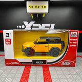 [TOY] 1:36 Ford 2021 Bronco Yellow Model Car Die-Cast