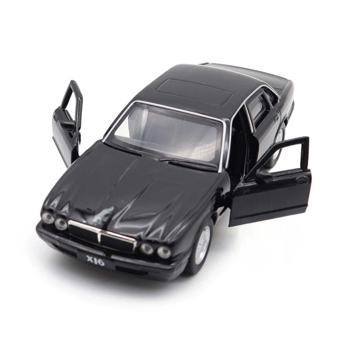 [TOY] 1:36 Jaguar 1990 XJ6 svart modellbil Die-Cast