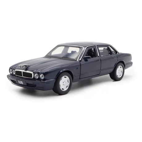 [TOY] 1:36 Jaguar 1990 XJ6 blå modellbil Die-Cast