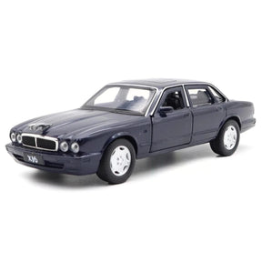 [TOY] 1:36 Jaguar 1990 XJ6 blå modellbil Die-Cast