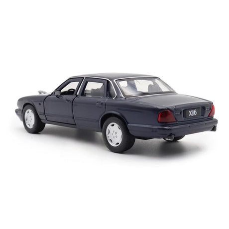[TOY] 1:36 Jaguar 1990 XJ6 blå modellbil Die-Cast