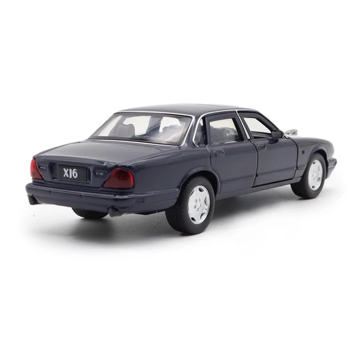 [TOY] 1:36 Jaguar 1990 XJ6 blå modellbil Die-Cast