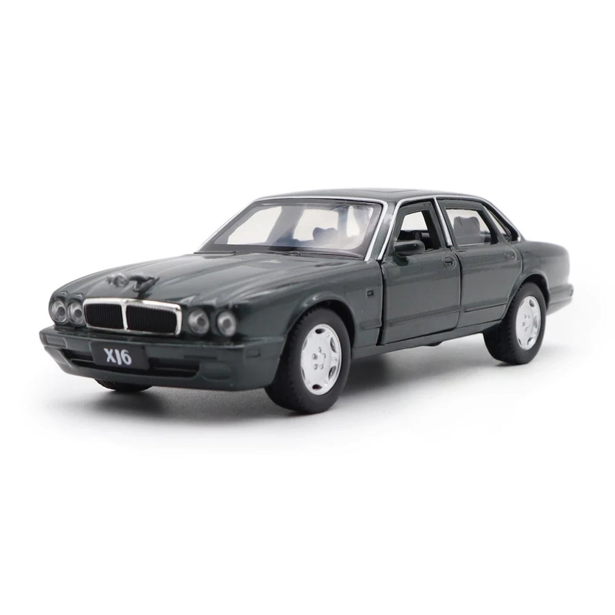 [TOY] 1:36 Jaguar 1990 XJ6 grön modellbil Die-Cast