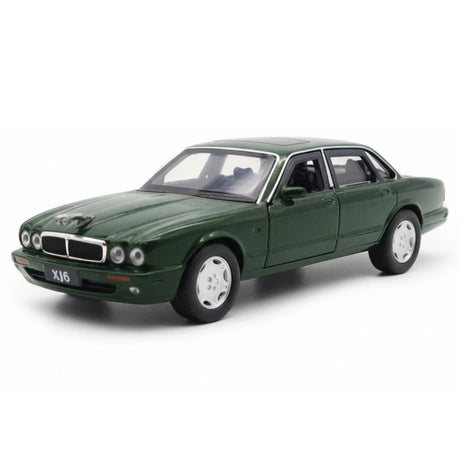 [TOY] 1:36 Jaguar 1990 XJ6 grön modellbil Die-Cast
