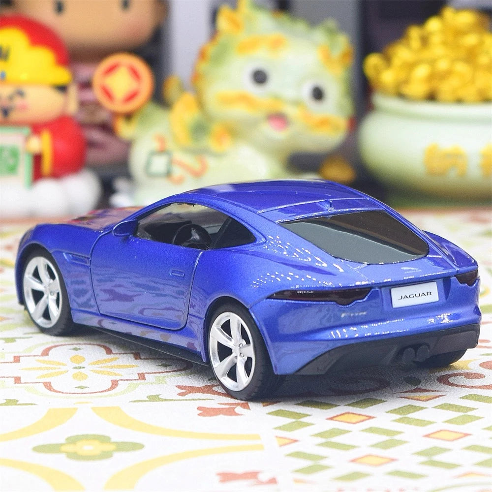[TOY] 1:36 Jaguar 2017 F-Type R-Dynamic Blue Model Car Die-Cast