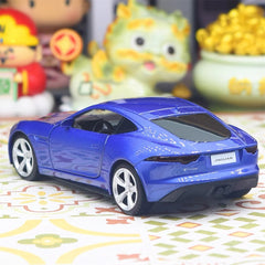 [TOY] 1:36 Jaguar 2017 F-Type R-Dynamic Blue Model Car Die-Cast