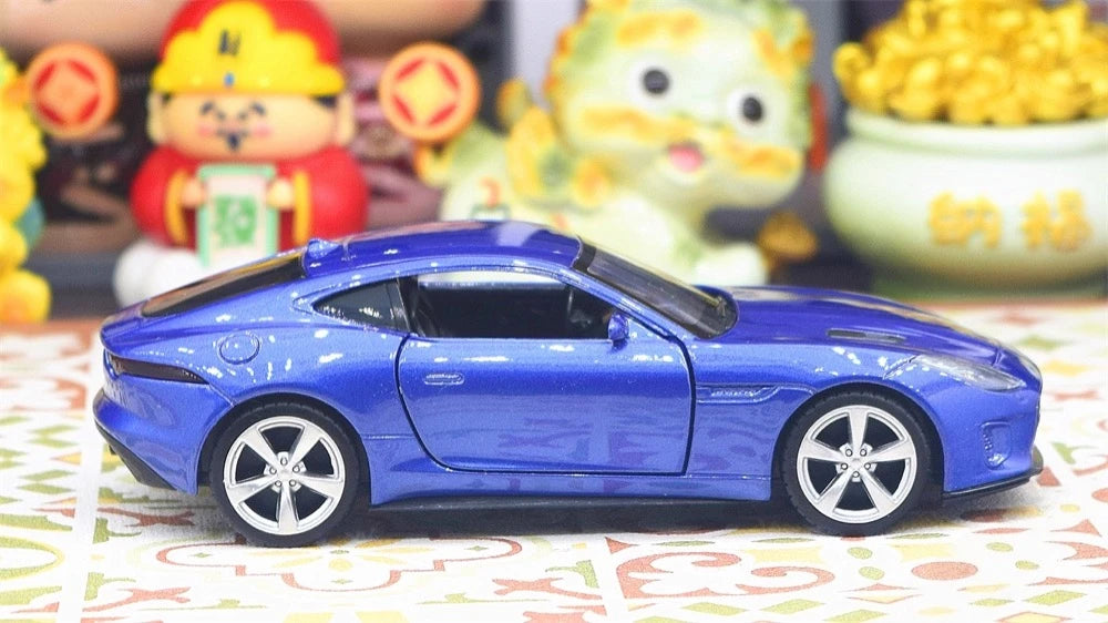 [TOY] 1:36 Jaguar 2017 F-Type R-Dynamic Blue Model Car Die-Cast
