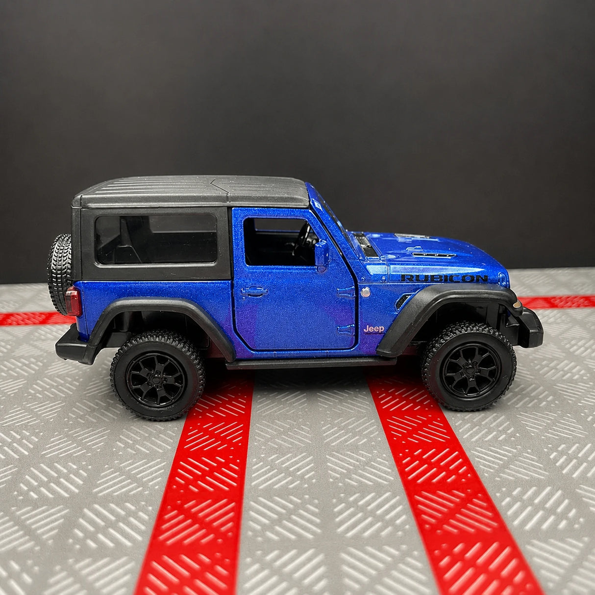 Jeep 2018 Wrangler Rubicon 블루 1:36 – 다이캐스트 디스플레이 모델 다이캐스트