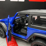 Jeep 2018 Wrangler Rubicon 블루 1:36 – 다이캐스트 디스플레이 모델 다이캐스트