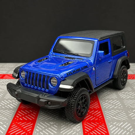 Jeep 2018 Wrangler Rubicon بلو 1:36 – نموذج عرض مصبوب، مصبوب،
