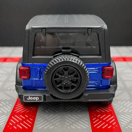 Jeep 2018 Wrangler Rubicon أزرق 1:36 – نموذج عرض معدني مصبوب
