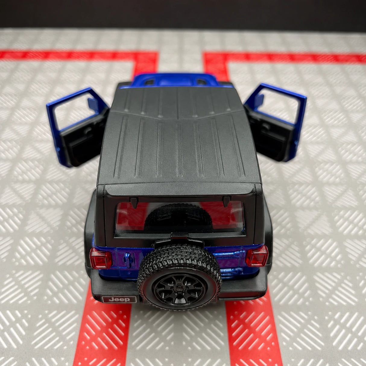 Jeep 2018 Wrangler Rubicon 블루 1:36 – 다이캐스트 디스플레이 모델 다이캐스트