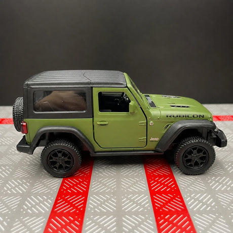 Jeep 2018 Wrangler Rubicon Matte أخضر 1:36 – نموذج عرض معدني مصبوب