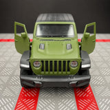 Jeep 2018 Wrangler Rubicon 무광 그린 1:36 – 다이캐스트 디스플레이 모델 다이캐스트