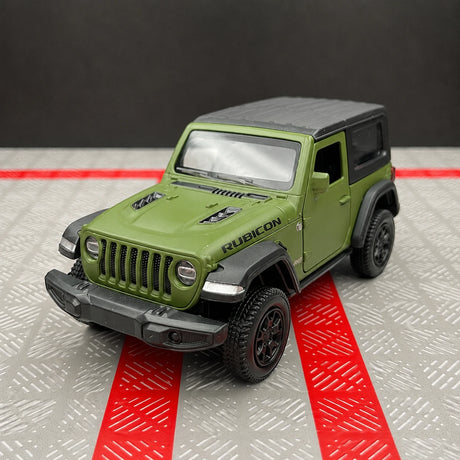 Jeep 2018 Wrangler Rubicon Matte أخضر 1:36 – نموذج عرض معدني مصبوب
