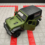 Jeep 2018 Wrangler Rubicon 무광 그린 1:36 – 다이캐스트 디스플레이 모델 다이캐스트